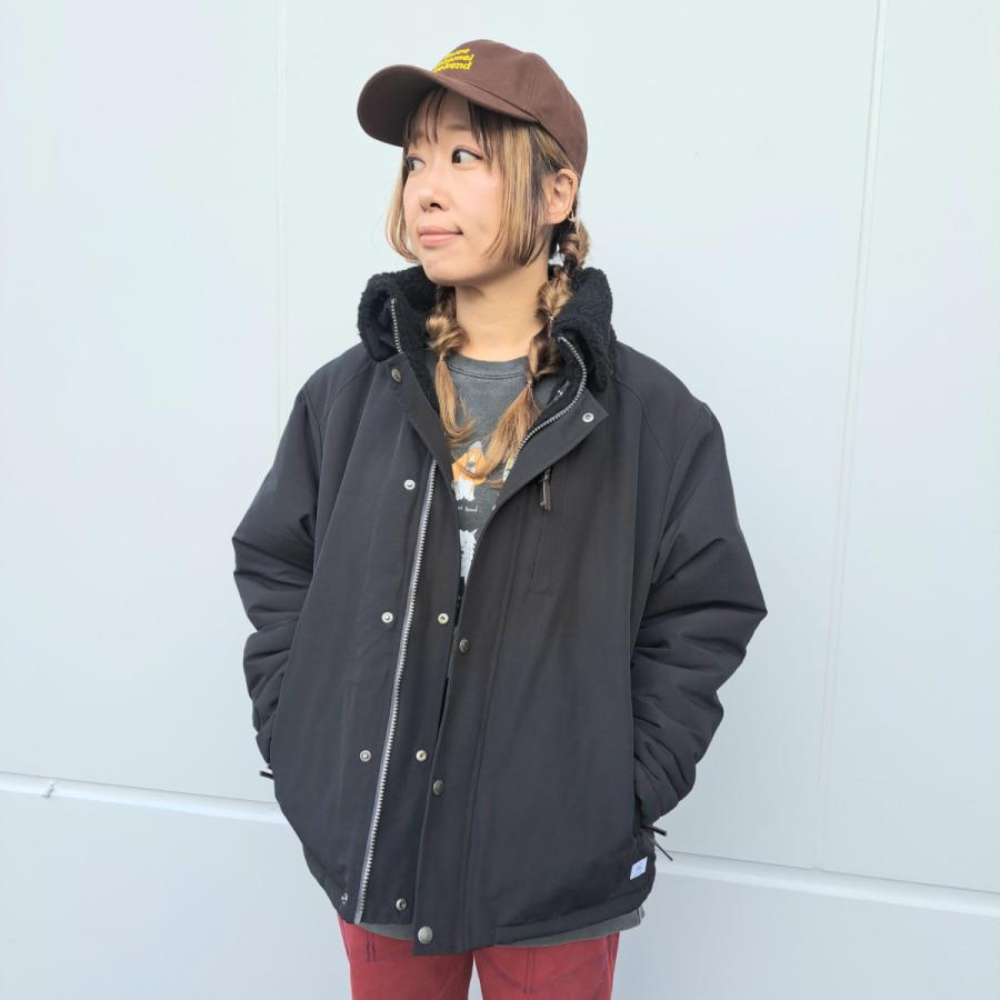 マウンテンパーカー リバーシブルGym Master タグ付き クリアブラック