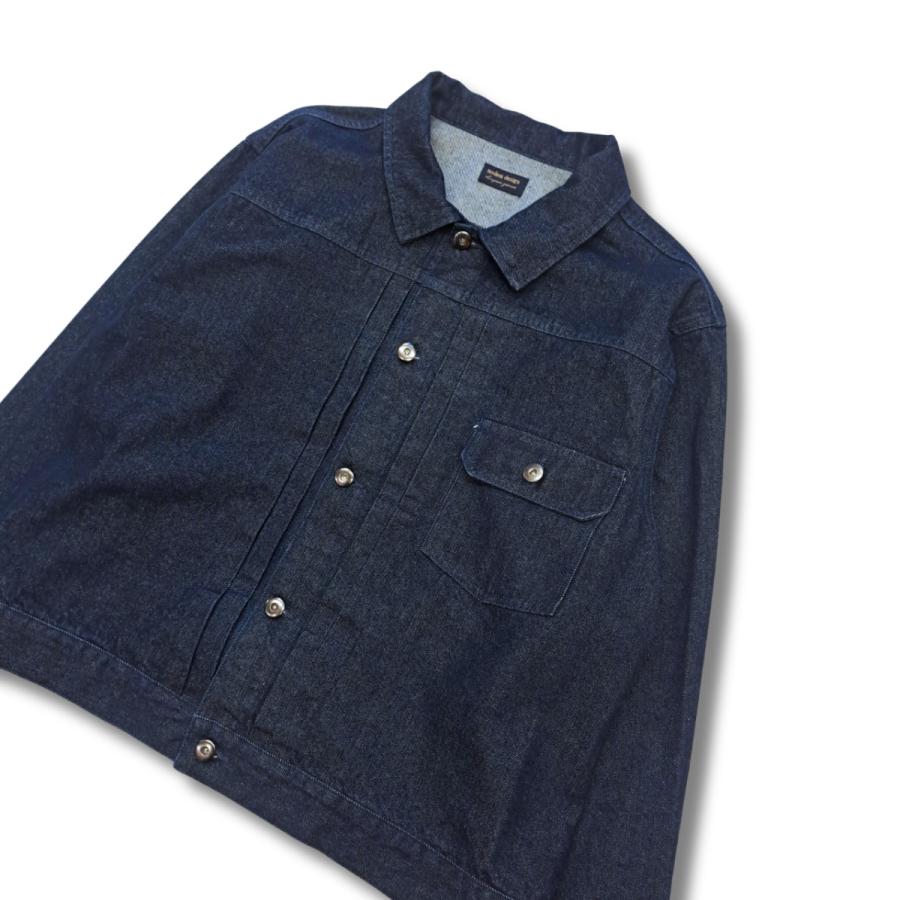 modem design モデムデザイン wide denim jacket (blue)  デニムジャケット Gジャン ワイド ユニセックス | modem design | 02