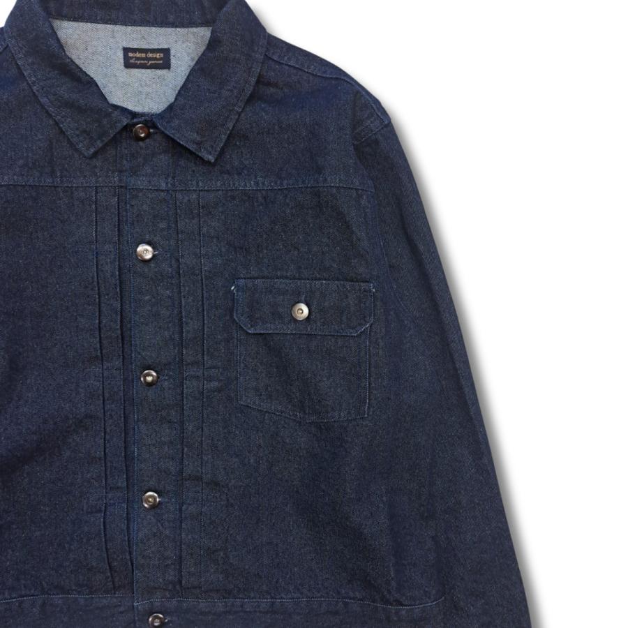 modem design モデムデザイン wide denim jacket (blue)  デニムジャケット Gジャン ワイド ユニセックス | modem design | 03