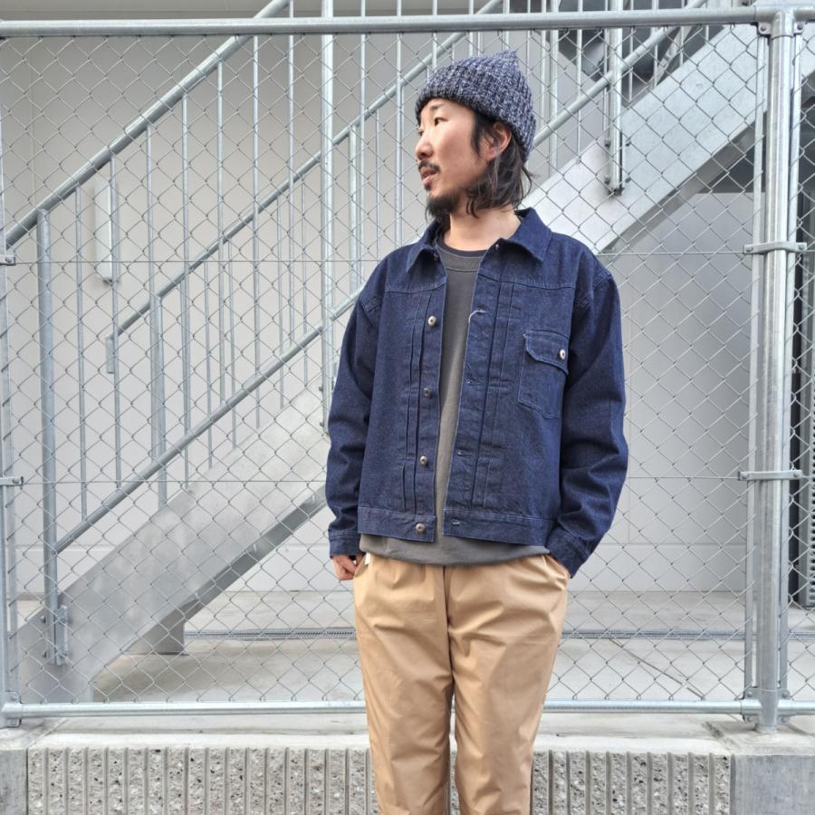 modem design モデムデザイン wide denim jacket (blue)  デニムジャケット Gジャン ワイド ユニセックス | modem design | 06