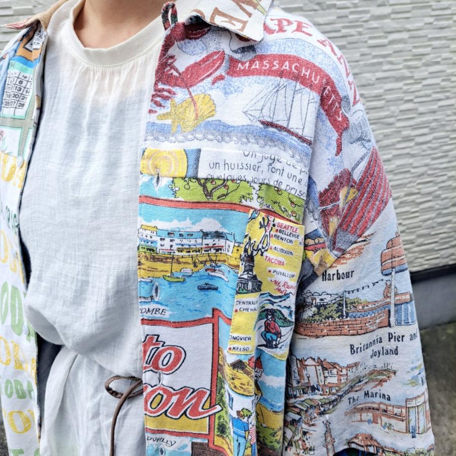 Mr.Remake Man ミスターリメイクマン tapestry open collar shirts (size3) 開襟シャツ モデム