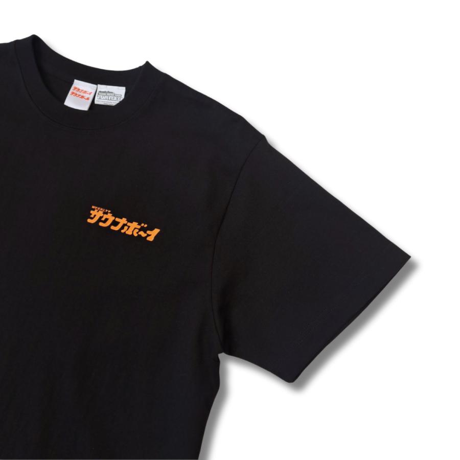 サウナボーイ × TMNT - ヌンチャクネッパ Tシャツ (black