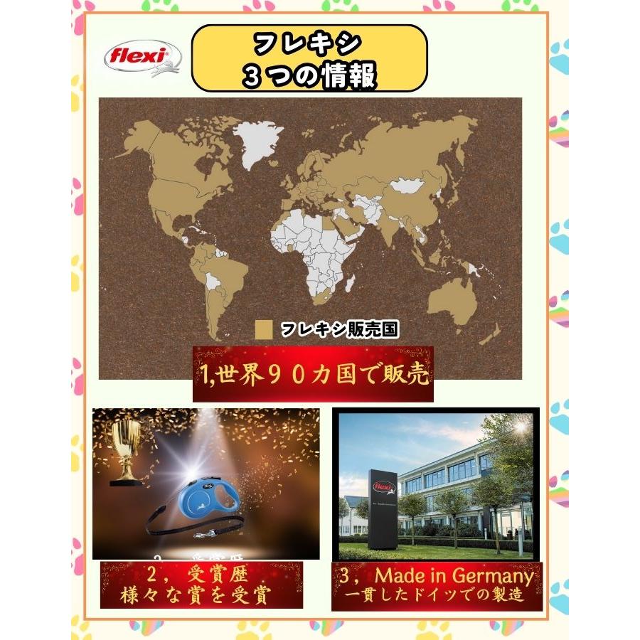 フレキシリード クラシック 正規代理店 ２年保証 5m 小型犬 Sサイズ(12kg未満) 伸縮リード コードタイプ フレキシ リード Flexi New Classic ドイツ製 爆買 | flexi | 06