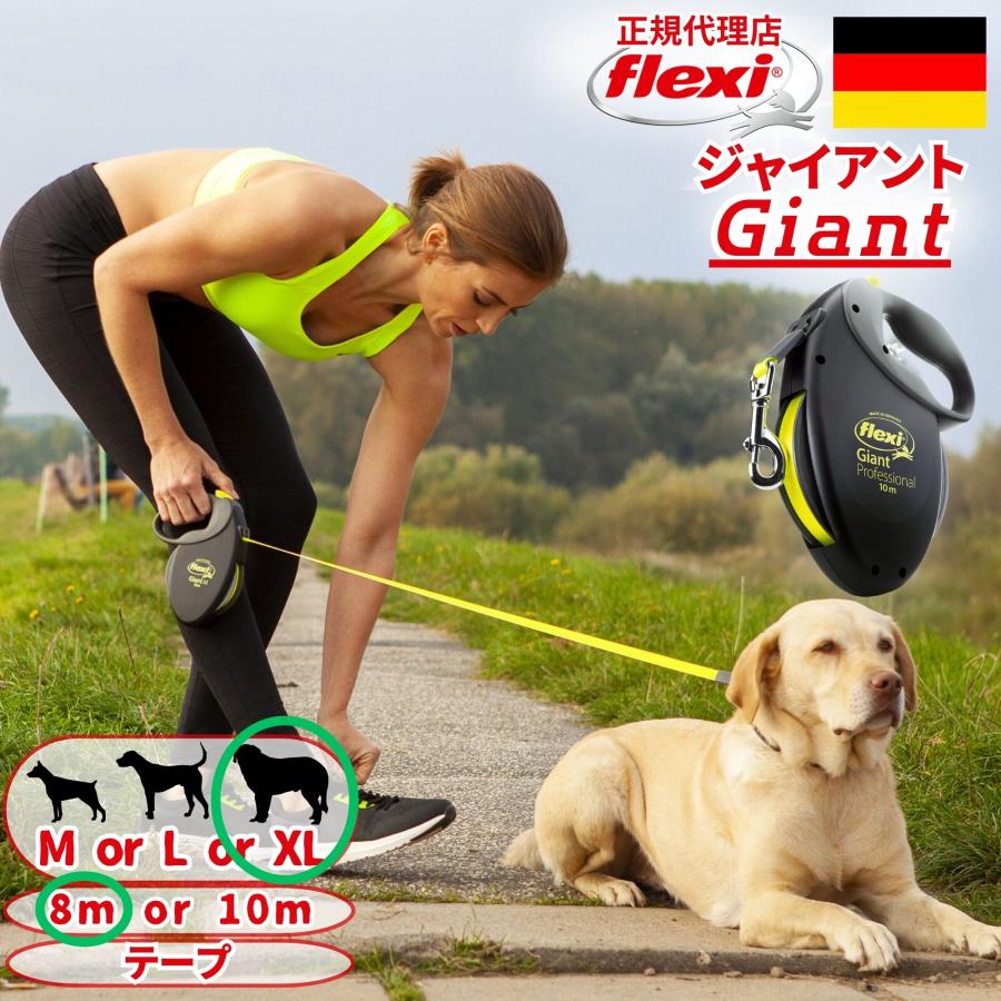 フレキシflexi Giant XL 8m リード Amazon.com: Flexi Bogdahn International Giant Neon Tape Dog