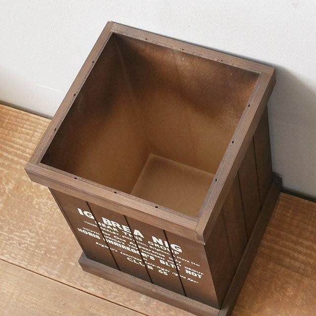 ごみ箱 おしゃれ 分別 男前インテリア ゴミ箱 木製 ダストボックス No