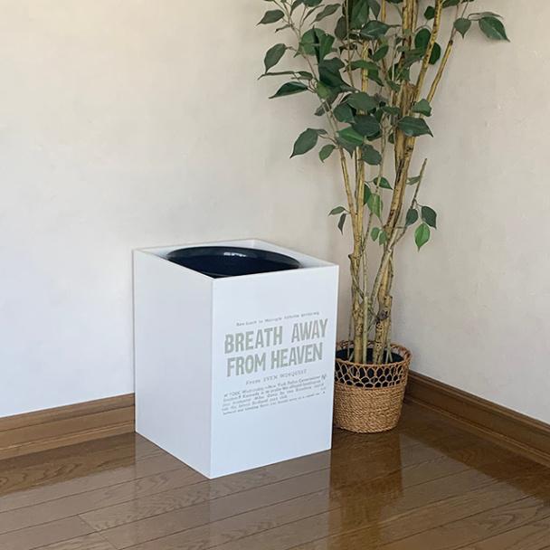木製 ごみ箱 ホワイト 角型 おしゃれ ダストボックス プラスチック中箱 