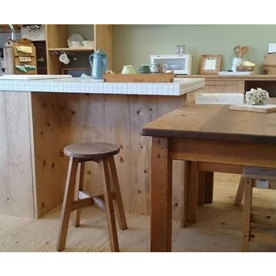 丸スツール 木製 スツール 高さオーダー35〜51cm ナチュラル