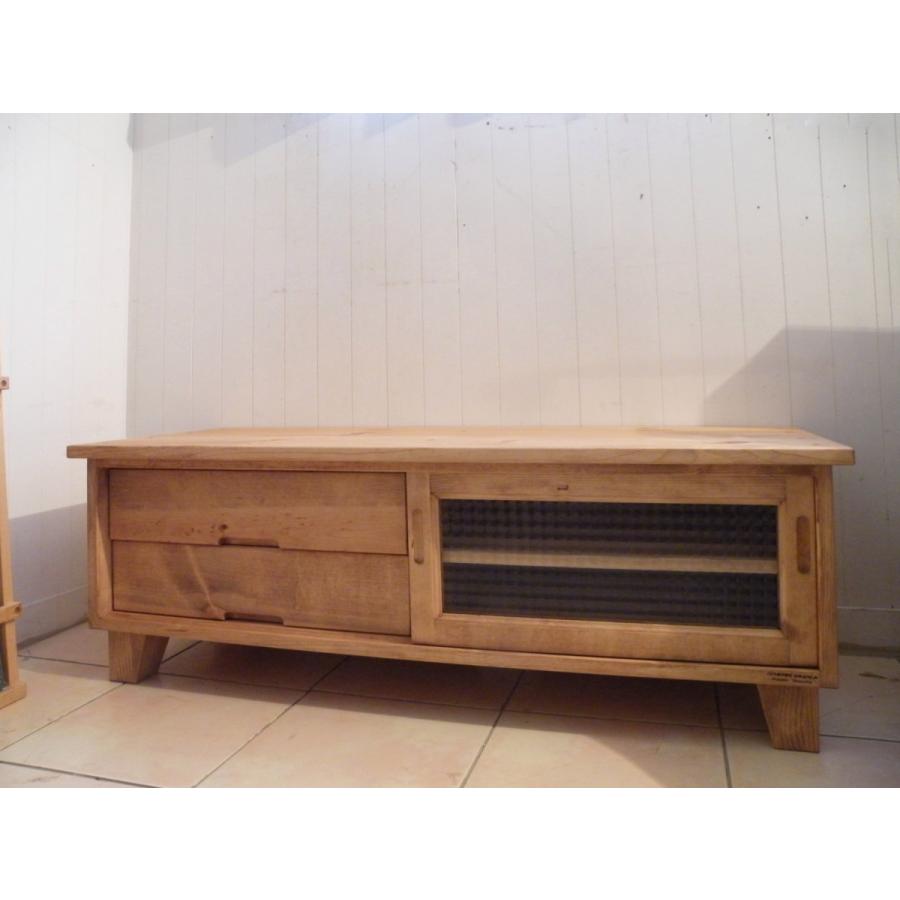 ハンドメイドシャビーなテレビラック120