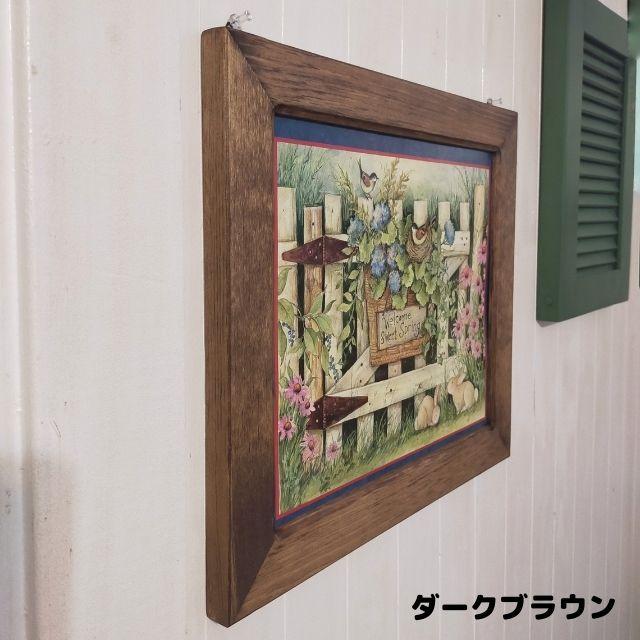 ピクチャーフレーム LANG(ラングカレンダー)用 ハンドメイド カントリー雑貨 アメリカンカントリー 額 :pf:オーダー家具のキノカ 通販 カントリー雑貨 ミニハート ハンドメイドカントリー雑貨*イン壁掛け小物