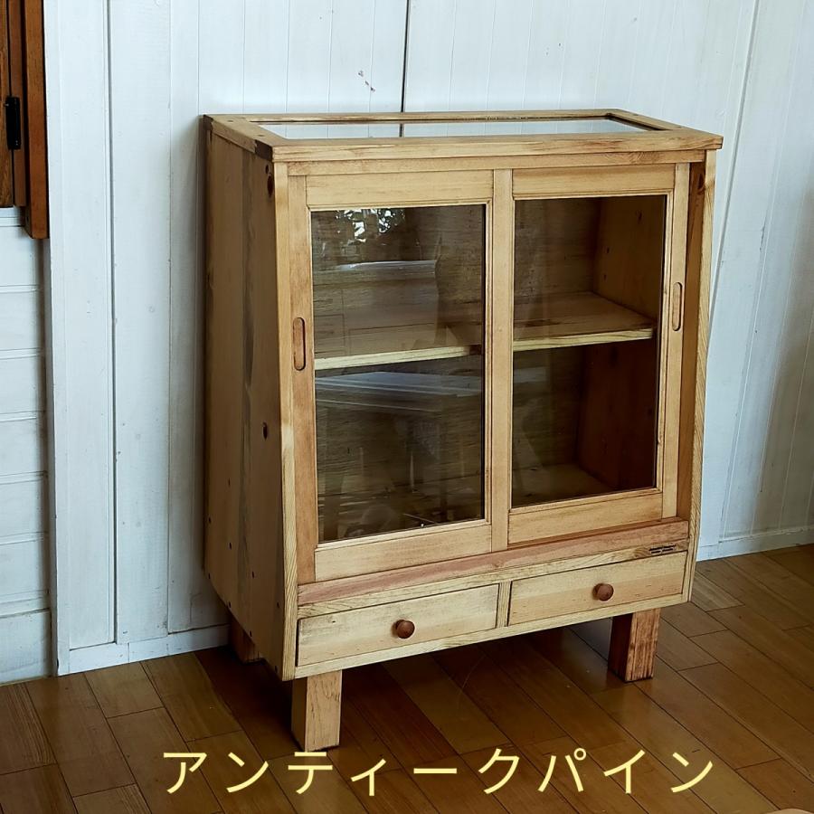 引き戸のガラス ディスプレイ キャビネット サイズオーダー可能