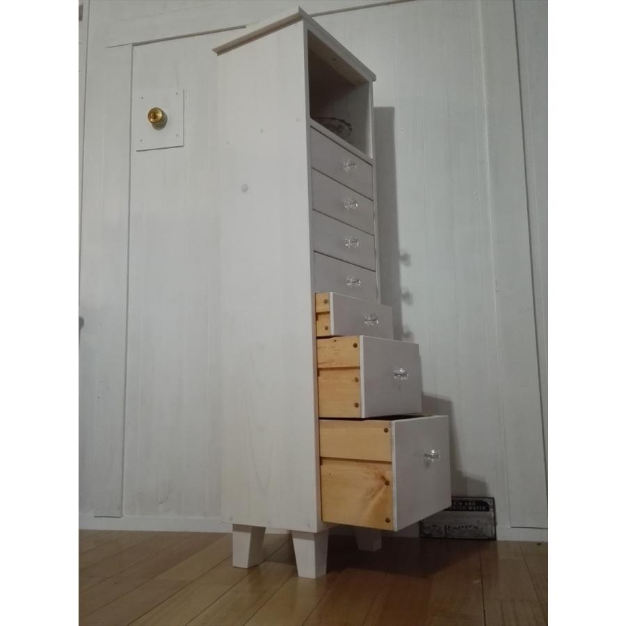 ハンドメイド トールチェストEAK50 民芸家具 9段 トールチェスト