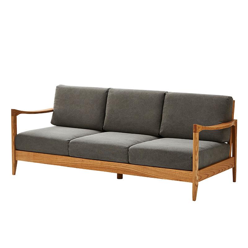 オイル塗装 ナチュラル家具 木枠ソファ3人掛け ファルコ3P オイル塗装 ナチュラル家具 木枠ソファ3人掛け ファルコ3P