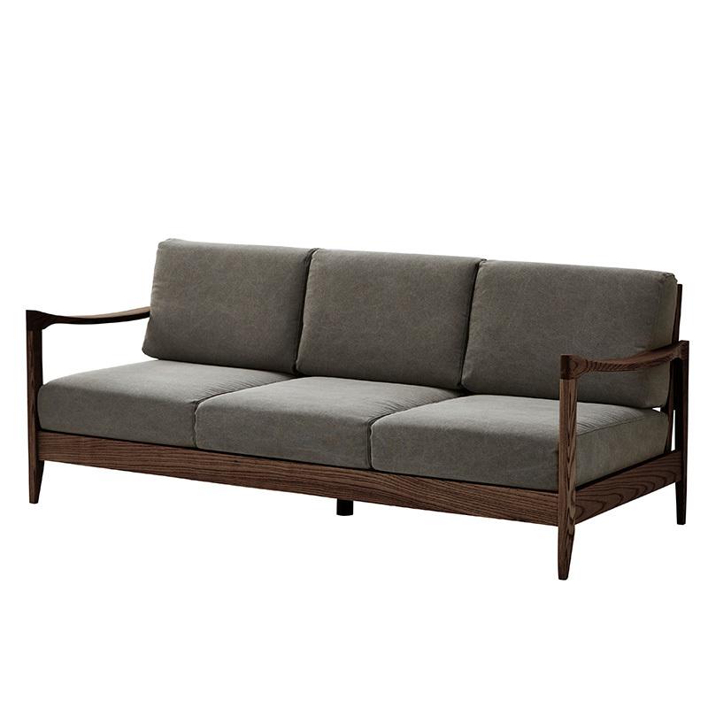 オイル塗装 ナチュラル家具 木枠ソファ3人掛け ファルコ3P オイル塗装 ナチュラル家具 木枠ソファ3人掛け ファルコ3P