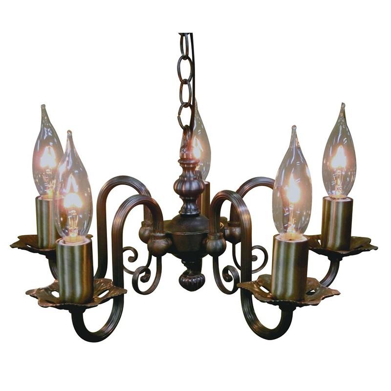 送料無料 アンティーク調 シャンデリア5灯 LTFC-121A5