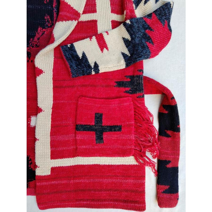 ポロ ラルフローレン ジャケット ネイティブ ニット ポロ インディアン カントリー セーター カーディガン Polo Ralph Lauren ラグジャケットの画像