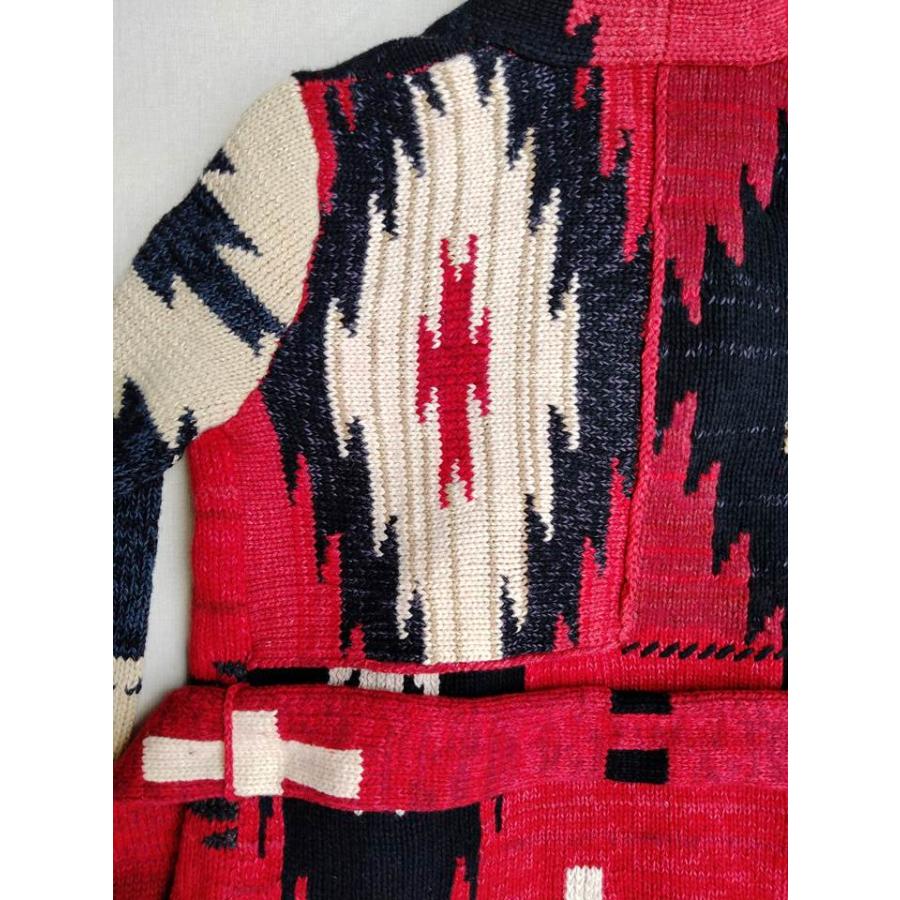 ポロ ラルフローレン ジャケット ネイティブ ニット ポロ インディアン カントリー セーター カーディガン Polo Ralph Lauren ラグジャケットの画像