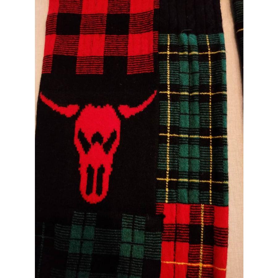 ポロ ラルフローレン マフラー パッチワーク チェック ウエスタン Polo Ralph Lauren スカーフ ニット ストール カントリー country_2