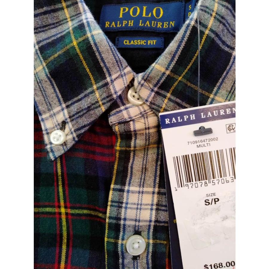 POLO RALPH LAUREN ポロ ラルフローレン シャツ パッチワーク ボタン