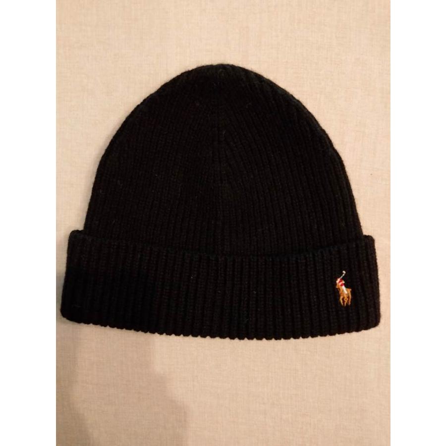 POLO RALPH LAUREN ニット帽　ブラック　黒 POLO RALPH LAUREN（ポロ・ラルフローレン） ポロ ラルフローレン