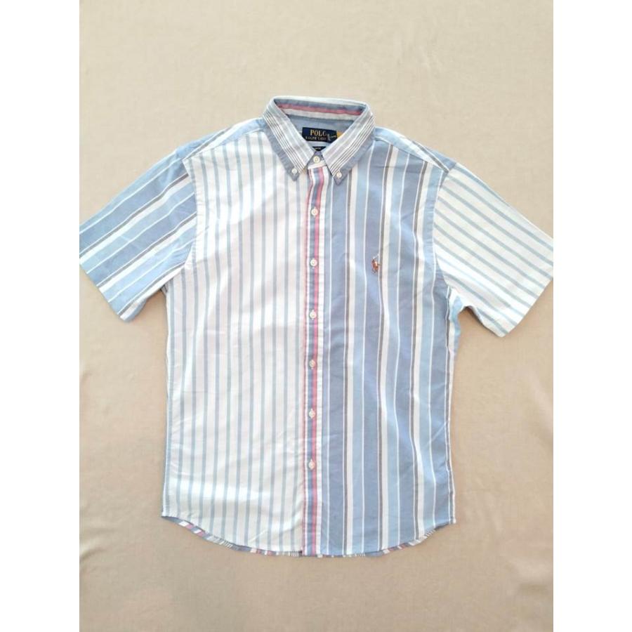 Ralph Lauren】超希少 クレイジーストライプ USA製 ワークシャツ 90's