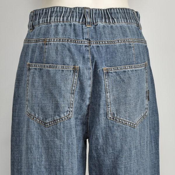 ayane アヤン ワイド ジーンズ レディース 秋 ロールアップ ブリーチ