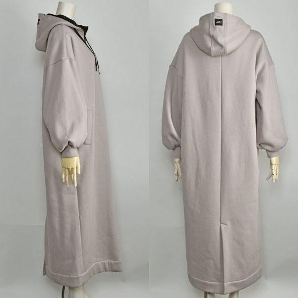 ayane パーカー ワンピース 裏起毛 レディース ロング ゆったり