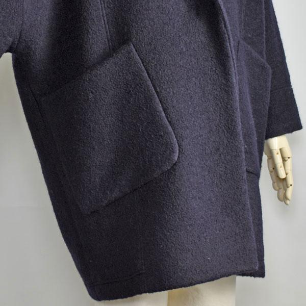 PASSIONE（パシオーネ） コート ウール レディース ハーフ ネイビー