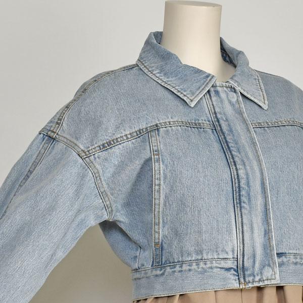 PASSIONE（パシオーネ） デニム ジャケット レディース ショート丈