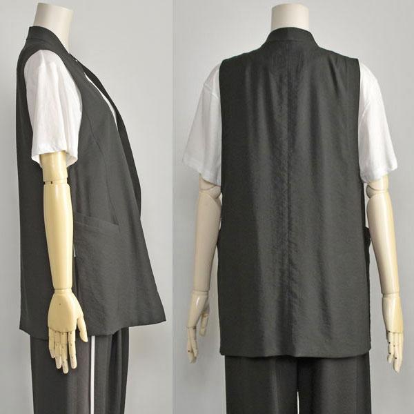 PASSIONE（パシオーネ） ジレ ベスト レディース ロング 薄手 きれいめ