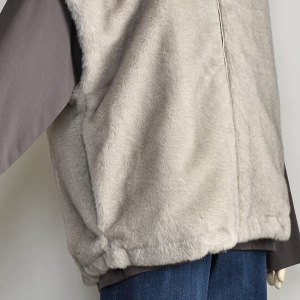 PASSIONE（パシオーネ） ベスト ジレ ファー レディース フーディ