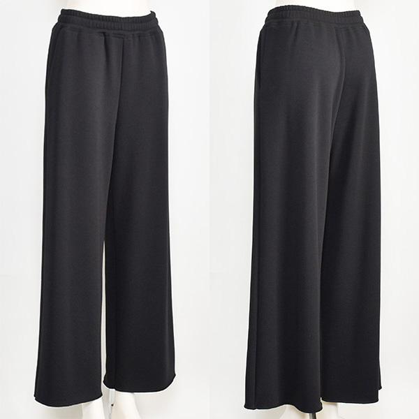 Cafune（カフネ） 裏起毛 ワイド パンツ レディース 極暖 ウエストゴム