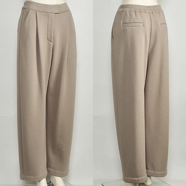 PASSIONE（パシオーネ） 裏起毛 ワイド パンツ レディース ウエスト