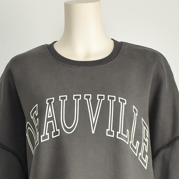 PASSIONE（パシオーネ） 裏起毛 ロゴ トレーナー レディース ゆったり