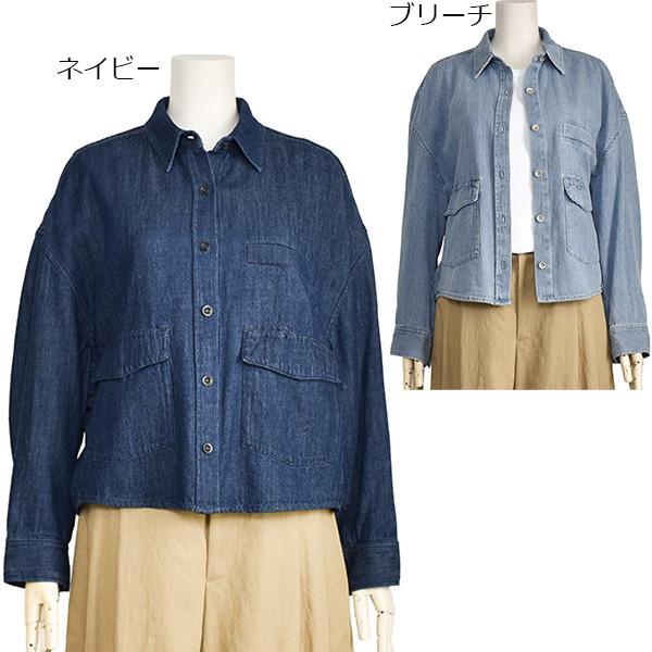 PASSIONE（パシオーネ） デニム シャツ ジャケット レディース 長袖