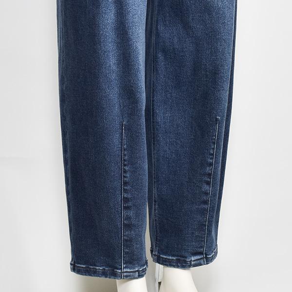 PASSIONE（パシオーネ） 裏起毛 コクーン デニム レディース ゆる