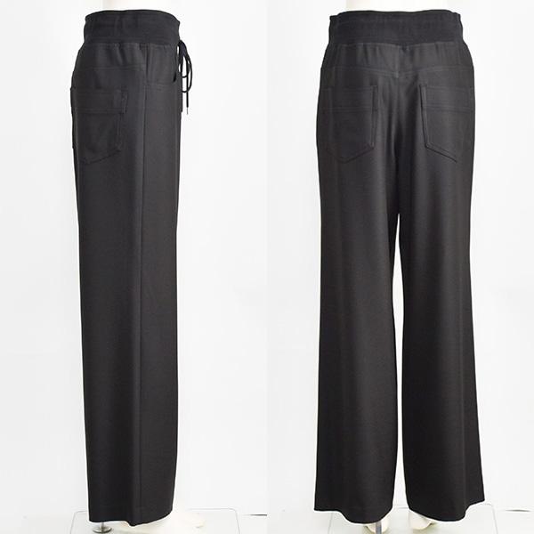 PASSIONE（パシオーネ） 裏起毛 ワイド パンツ レディース ストレッチ