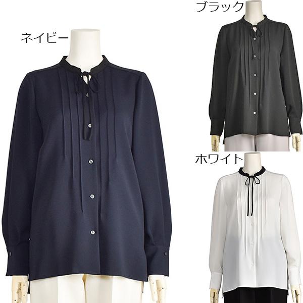 PASSIONE（パシオーネ） ブラウス レディース リボンタイ 長袖 白 