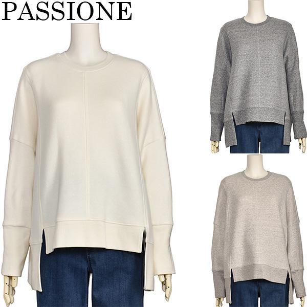 PASSIONE（パシオーネ） 裏起毛 トレーナー レディース ゆったり 