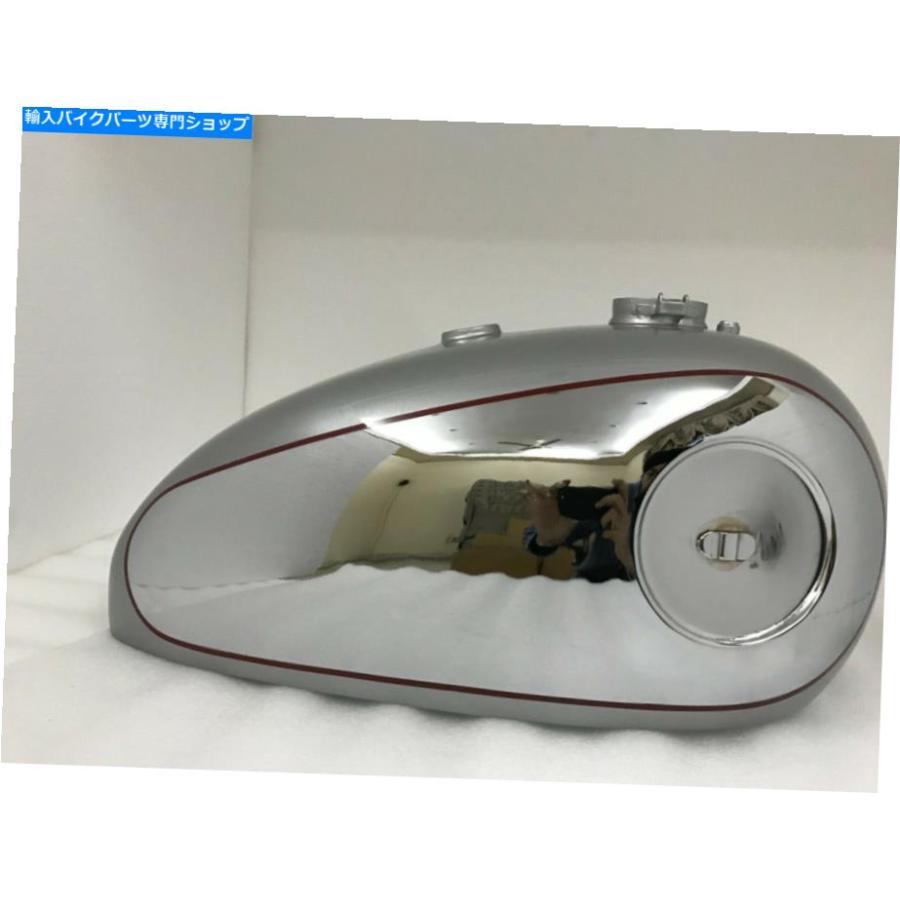 タンク BSA GOLDSTARクローム＆シルバー塗装ガソリンタンク4 GA + CAP