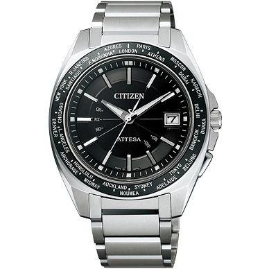 使い勝手の良い メンズ 腕時計 電波時計 エコドライブ アテッサattesa Citizen シチズン Atd53 3091 アテッサattesa Citizen シチズン エコ Atd53 3091 ワールドタイム ドライブ電波時計 メンズ腕時計