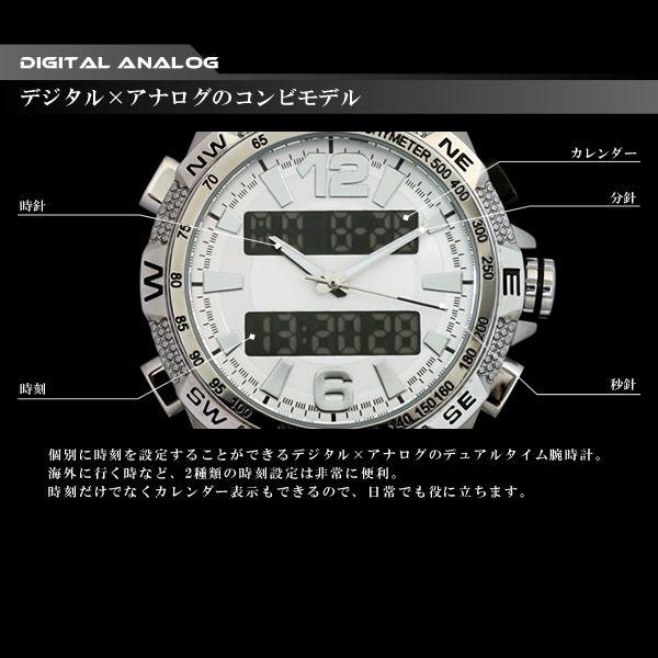 クロノグラフ メンズ 腕時計メンズ デジタル アナログ デジアナ | LAD WEATHER | 04