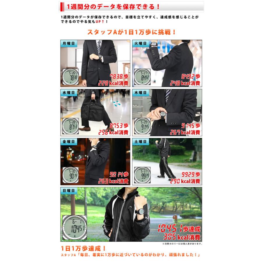 歩数計 スポーツウォッチ 腕時計 メンズ レディース デジタル時計 ウォーキング ダイエット器具 健康グッズ 登山 アウトドア |  | 12