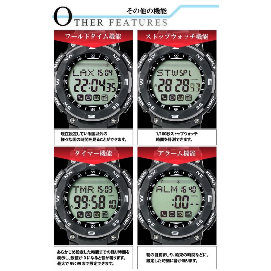 アウトレットSALE 40%オフ スマートウォッチ 腕時計 メンズ デジタルウォッチ iPhone アンドロイド 対応 |  | 05