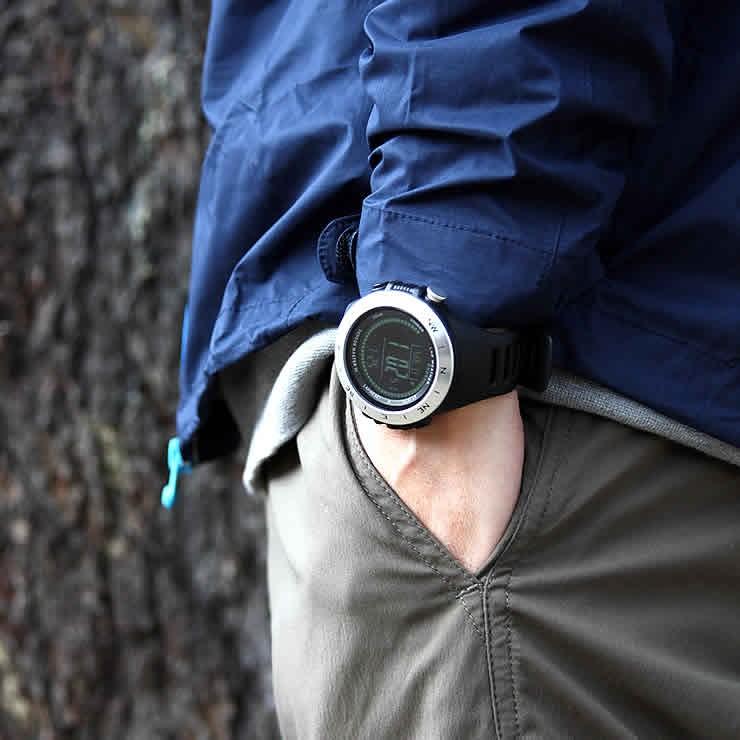 腕時計 メンズ ドイツ製センサー デジタル 時計 登山 アウトドア 100m防水 | LAD WEATHER | 27
