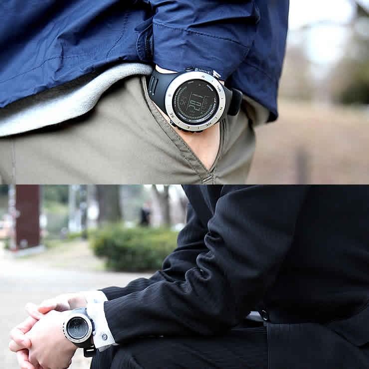 腕時計 メンズ ドイツ製センサー デジタル 時計 登山 アウトドア 100m防水 | LAD WEATHER | 31