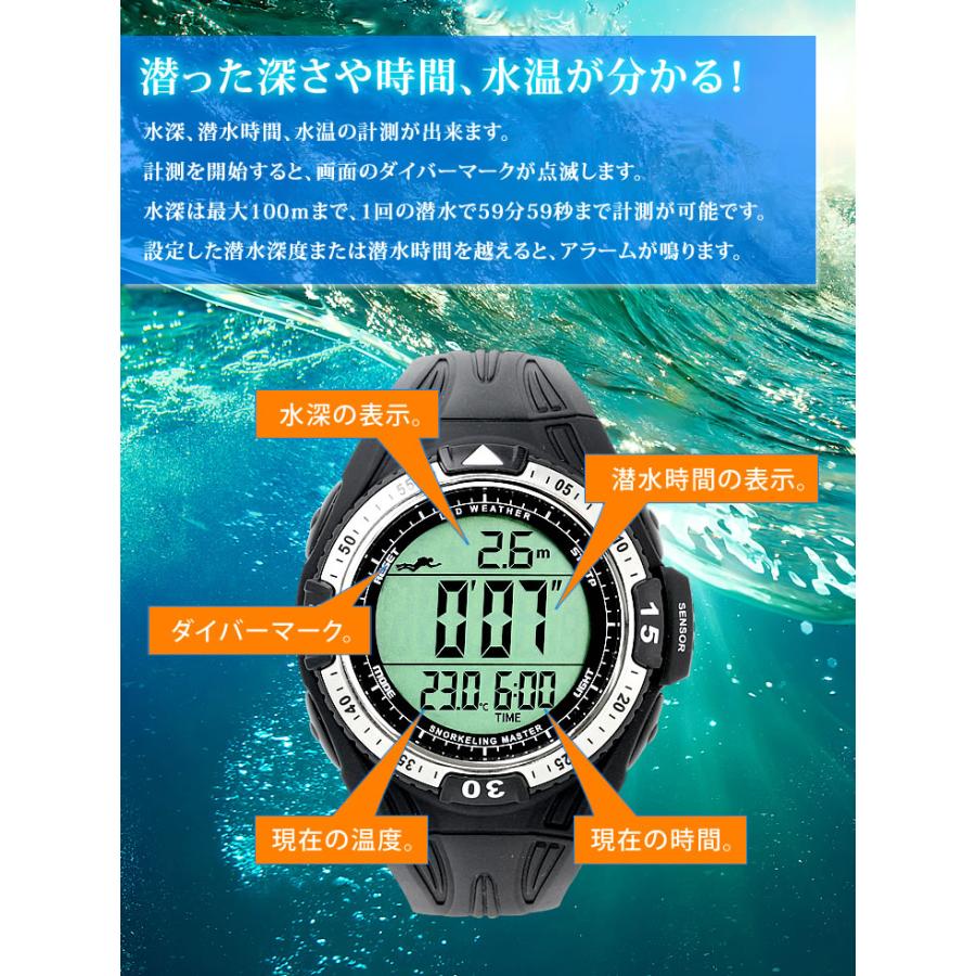 LAD WEATHER（ラドウェザー） ダイバーズウォッチ 腕時計 メンズ 水深