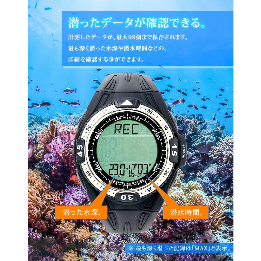 LAD WEATHER（ラドウェザー） ダイバーズウォッチ 腕時計 メンズ 水深