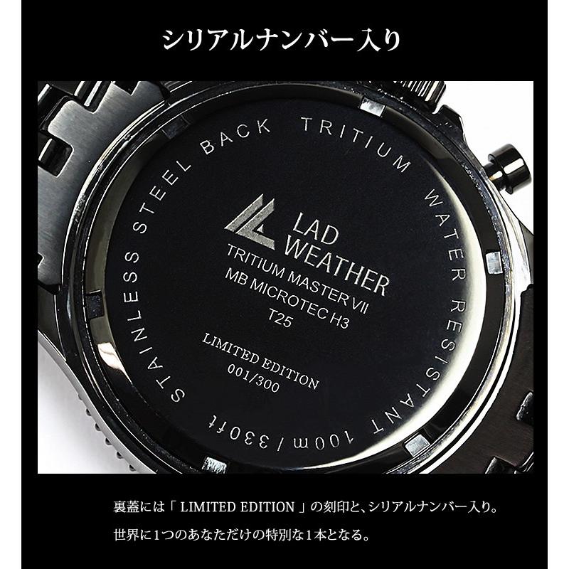 限定のフルブラックモデルが登場 トリチウムを使用した パイロットクロノグラフ 腕時計 | LAD WEATHER | 08