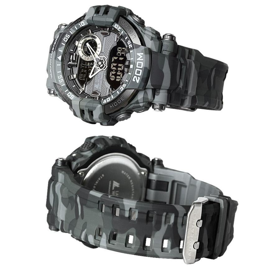 デジタル 腕時計 メンズ 200m防水 デジタル アナログ ミリタリーウォッチ スポーツ | LAD WEATHER | 16