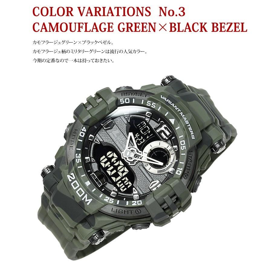 デジタル 腕時計 メンズ 200m防水 デジタル アナログ ミリタリーウォッチ スポーツ | LAD WEATHER | 13